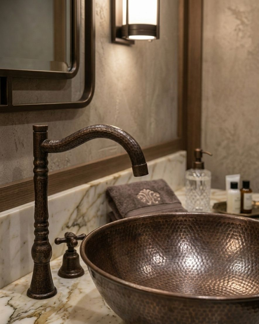 Lavabo de Cobre Martillado